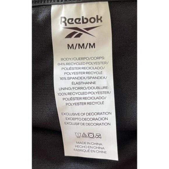 Reebok Women's Black Mesh-Side Hipster Bikini Bottoms Size M NWT $46 - Picture 4 of 4